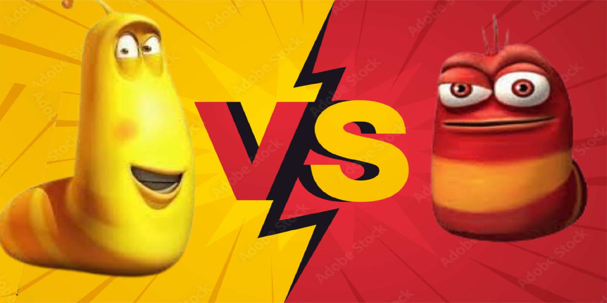 RED LARVA VS YELLOW LARVA