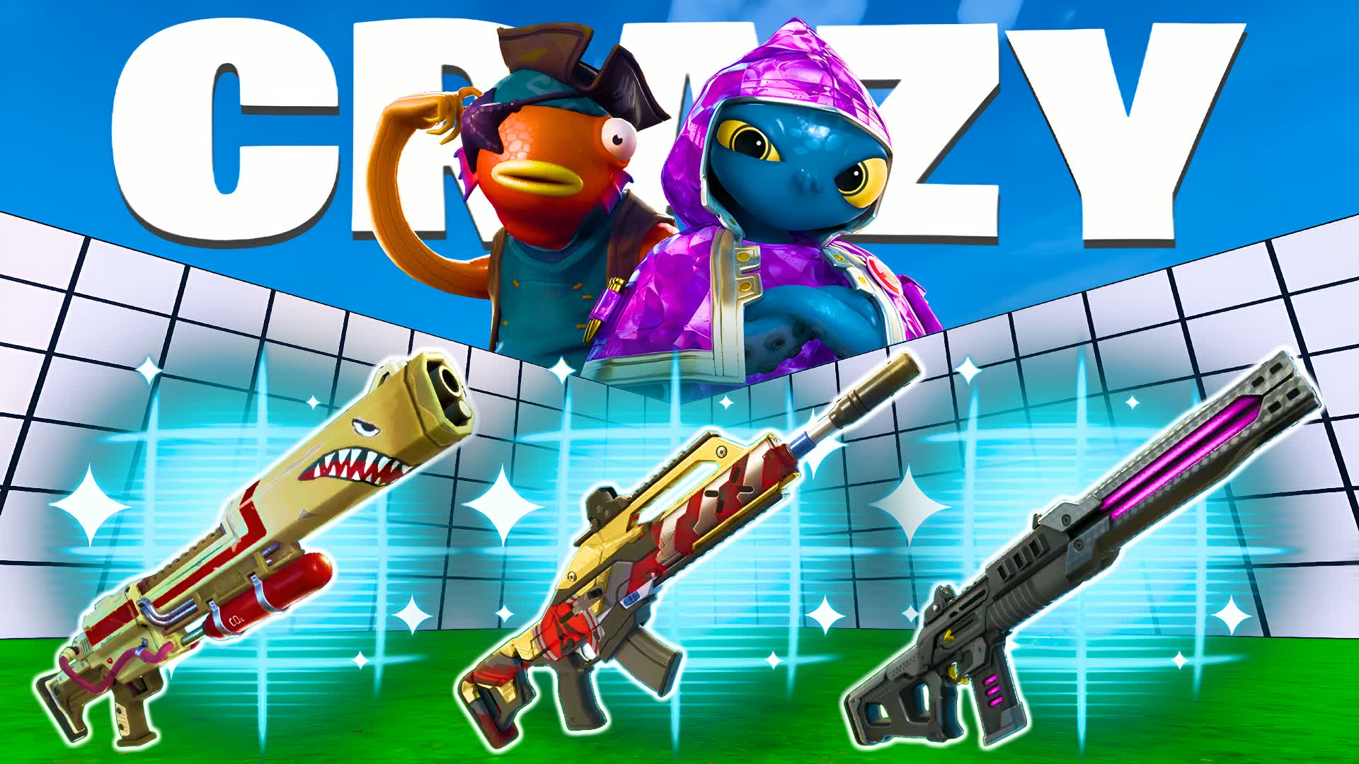 CRAZY 1V1V1V1V1 - ALL GUNS & VEHICLES