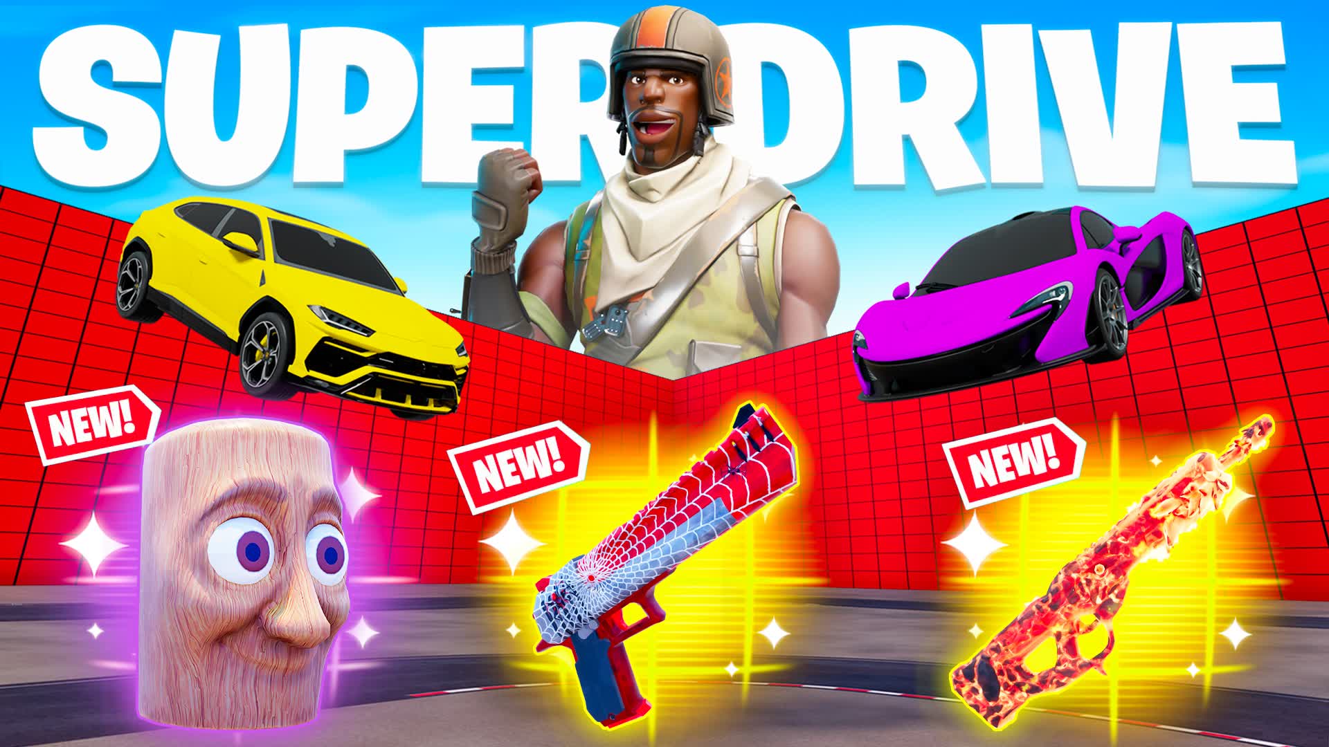 SUPER DRIVE 1V1 - ALL GUNS & VEHICLES