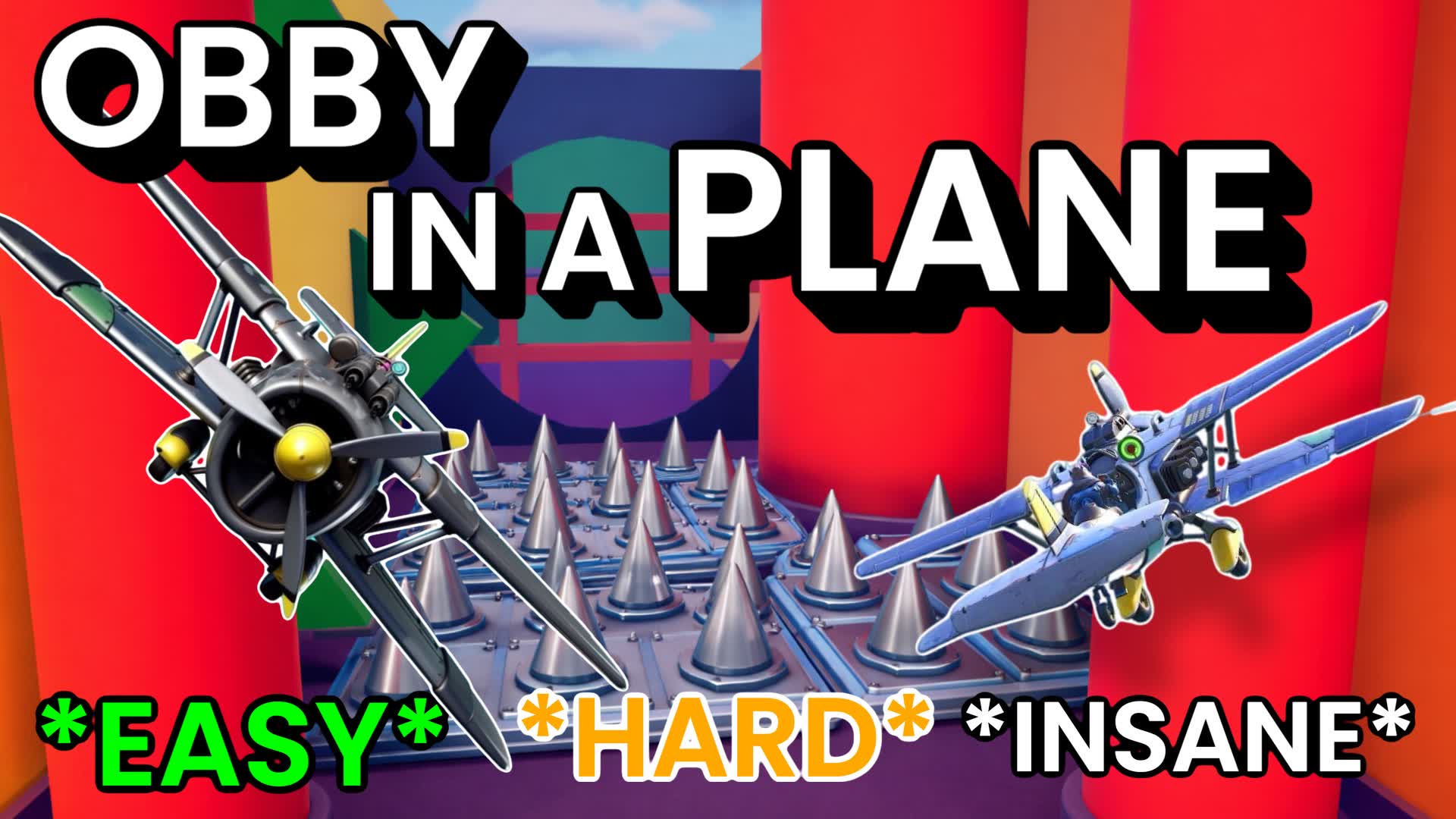 PLANE Obstacle Course - EASY OBBY AIR