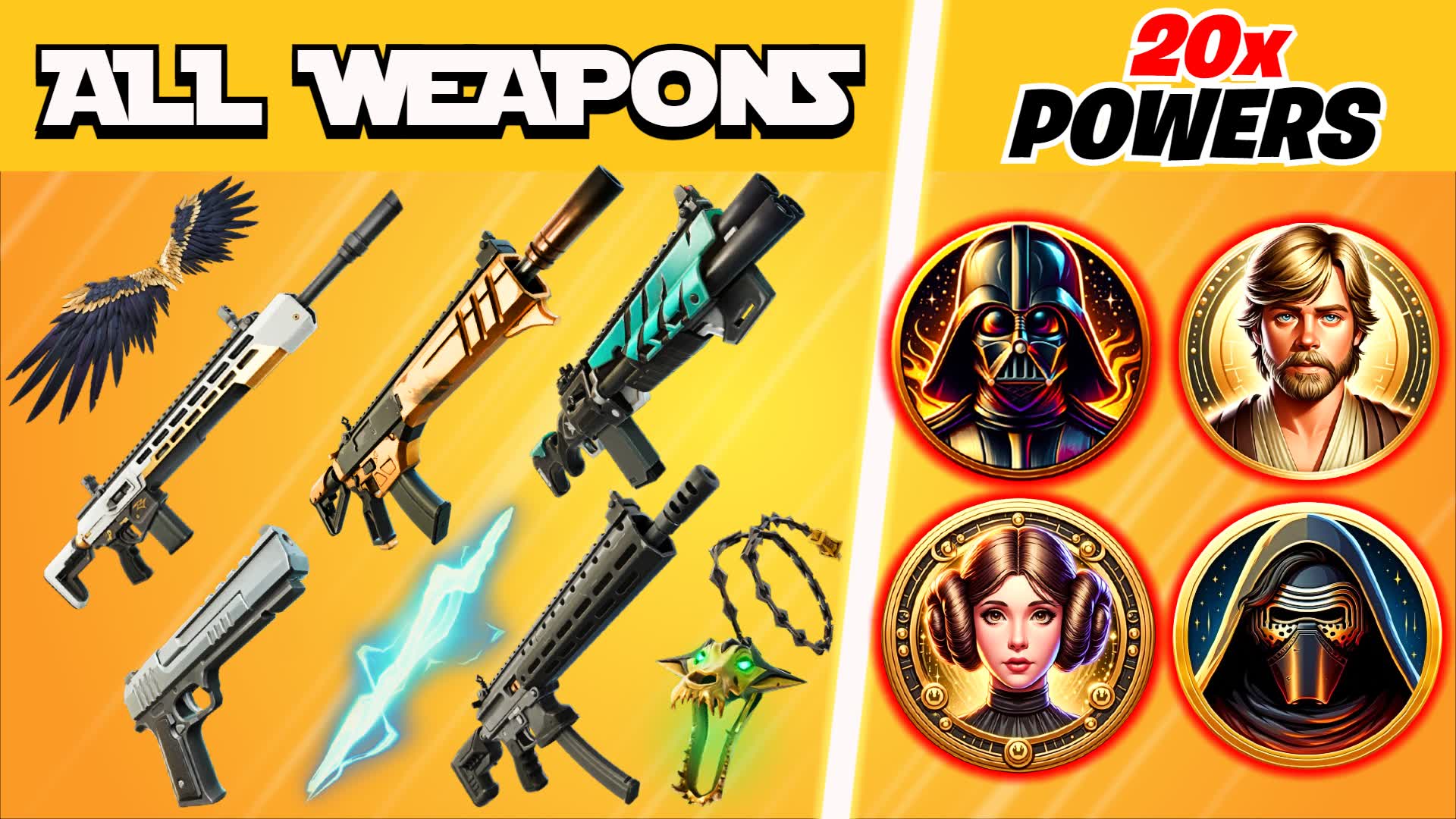 🌌STAR WARS FFA - ALL WEAPONS💥 9312-2324-0659 by crzymaps - Fortnite