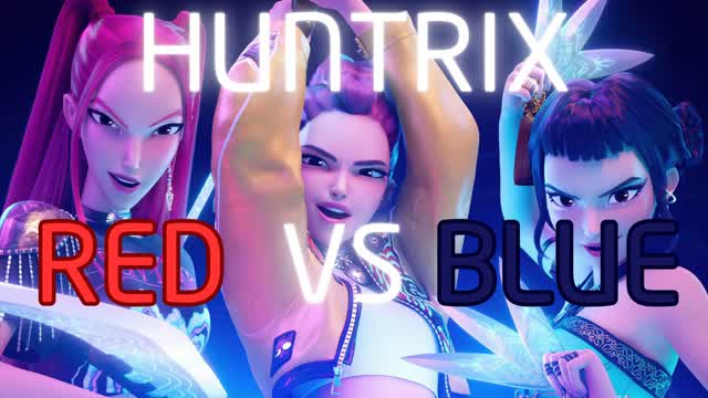 Huntrix KPOP RED VS BLUE