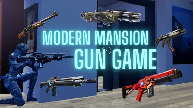 🔫 Modern Mansion GUN GAME! 🏡