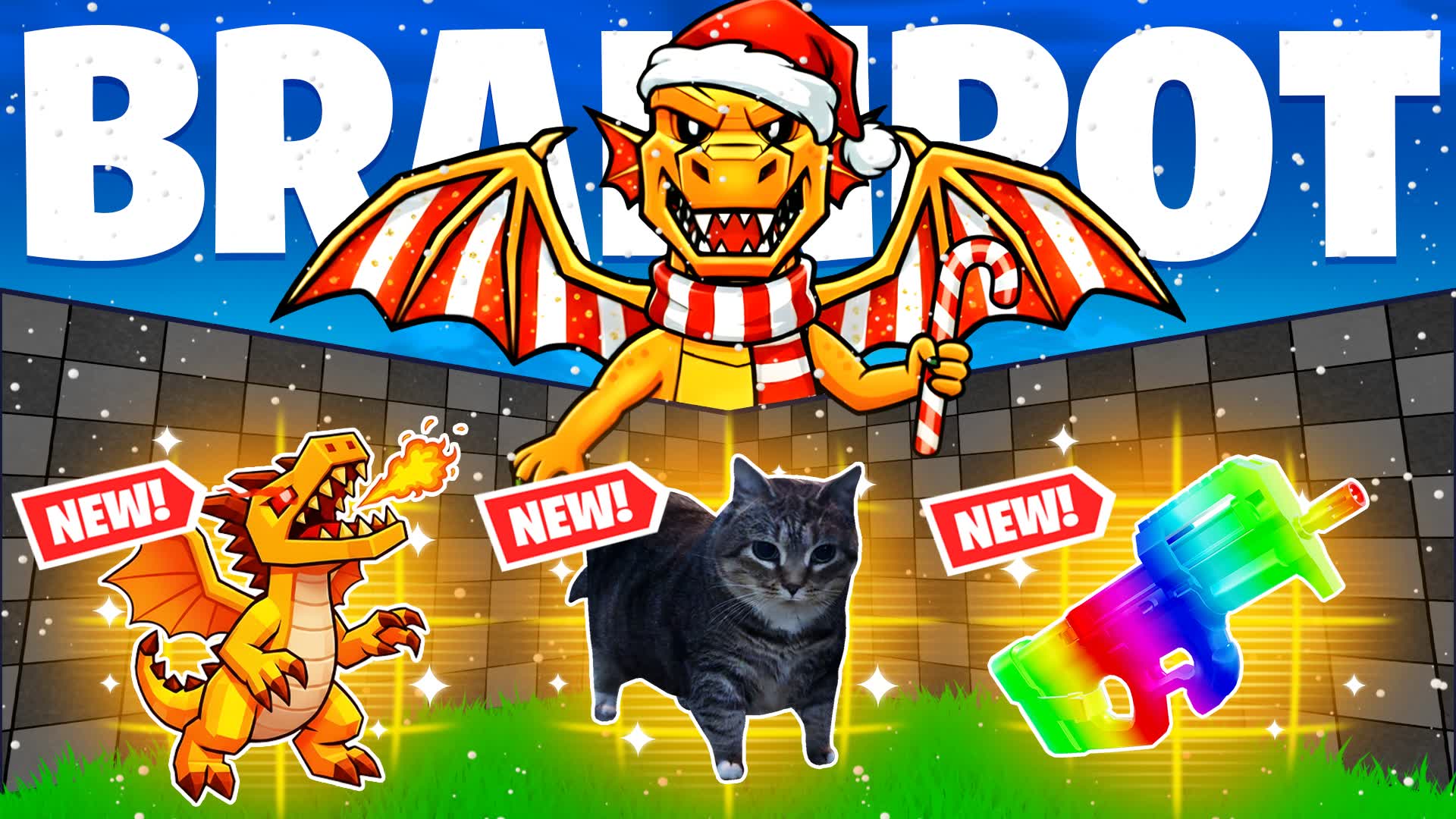 Brainrot 1v1 FFA - All Weapons & Rides