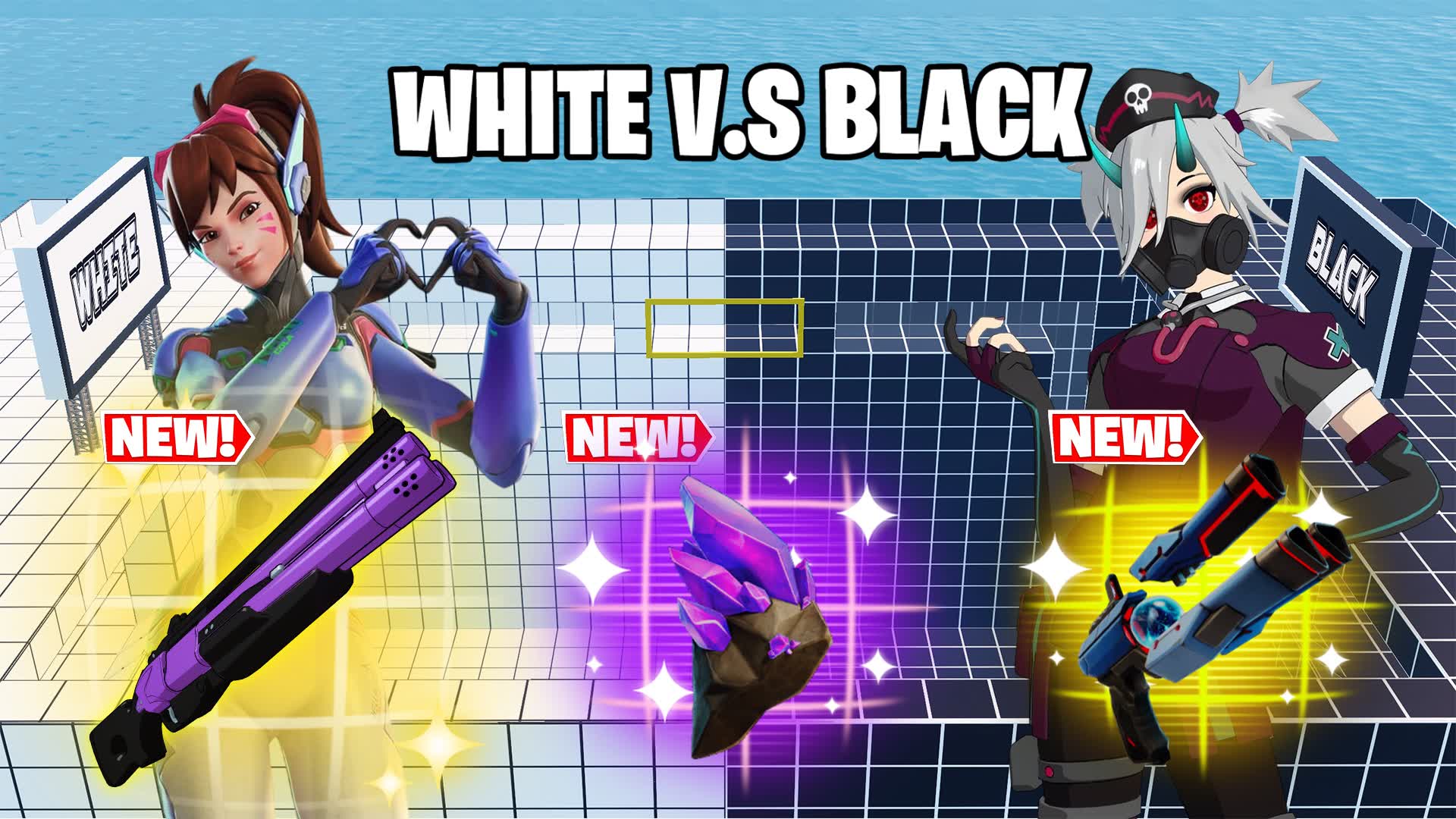 SUPER WHITE VS BLACK