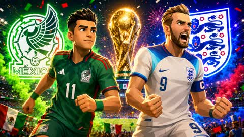 WORLD CUP FFA: MEXICO VS ENGLAND