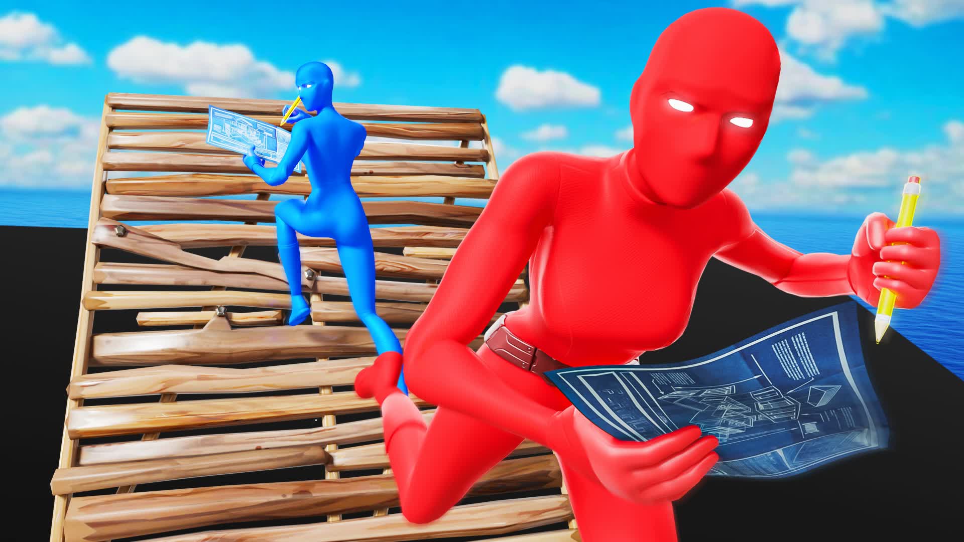 CRAZY 1V1 BUILD FIGHT 🔴🔵