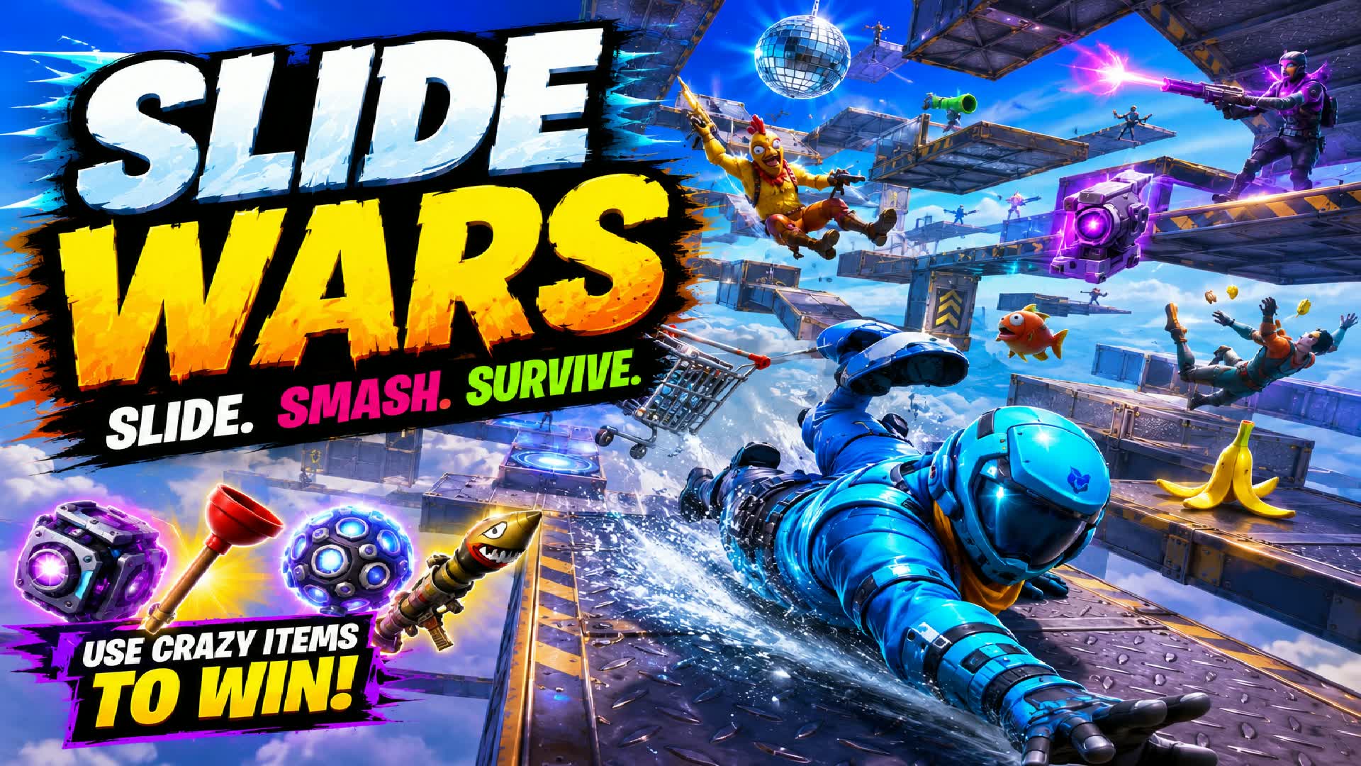 Slide Wars - With Items