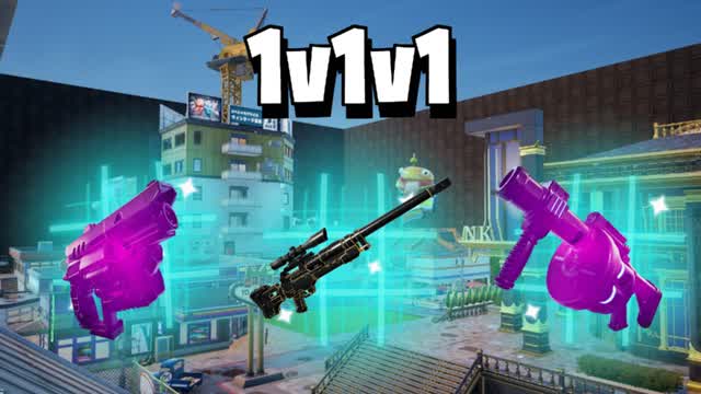 🏙 1v1v1 - All Weapons - Battle City 🔫