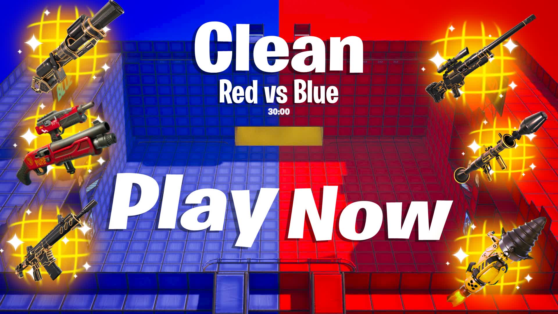 Clean Red vs Blue