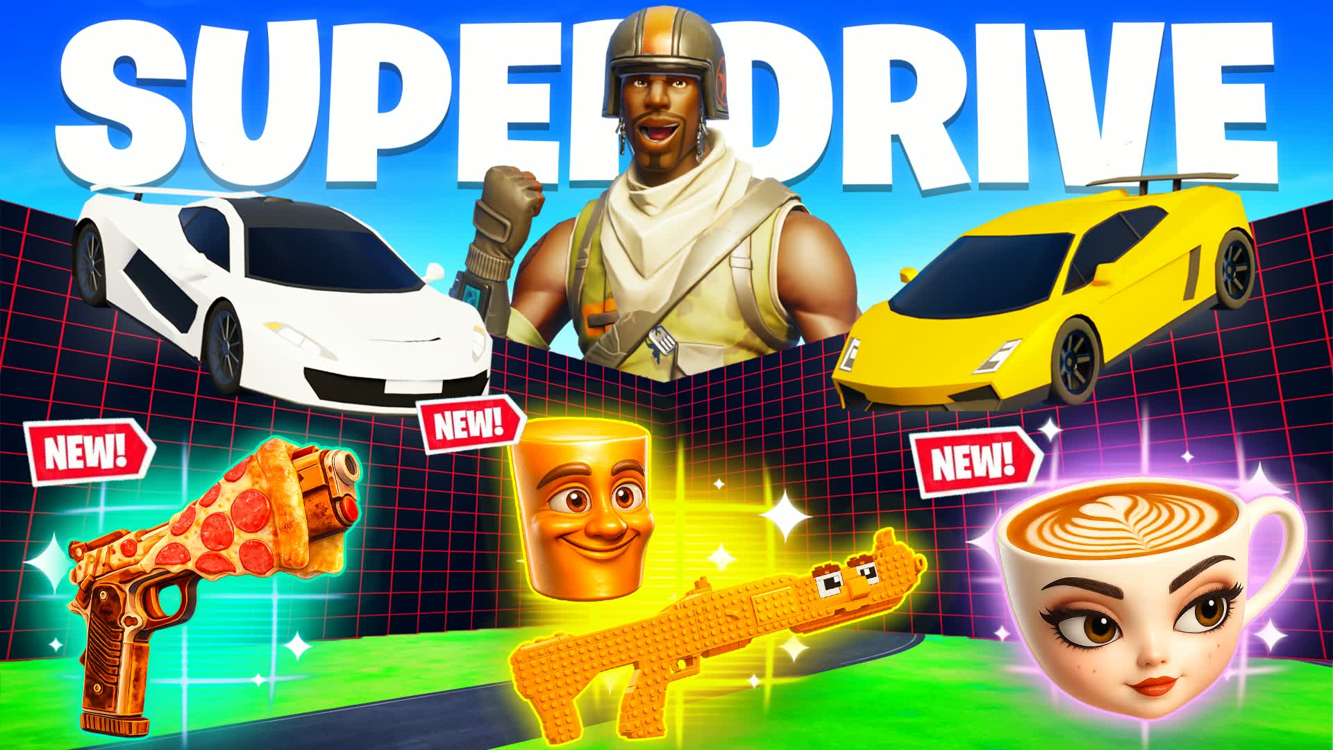 SUPER DRIVE 1V1 - ALL GUNS & VEHICLES