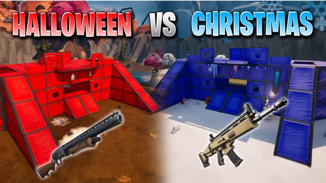 Red VS Blue:  Christmas VS Halloween