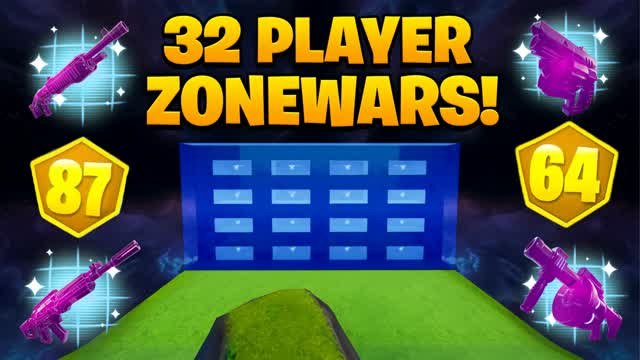 32 Player Ultimate Zone Wars! 🎯
