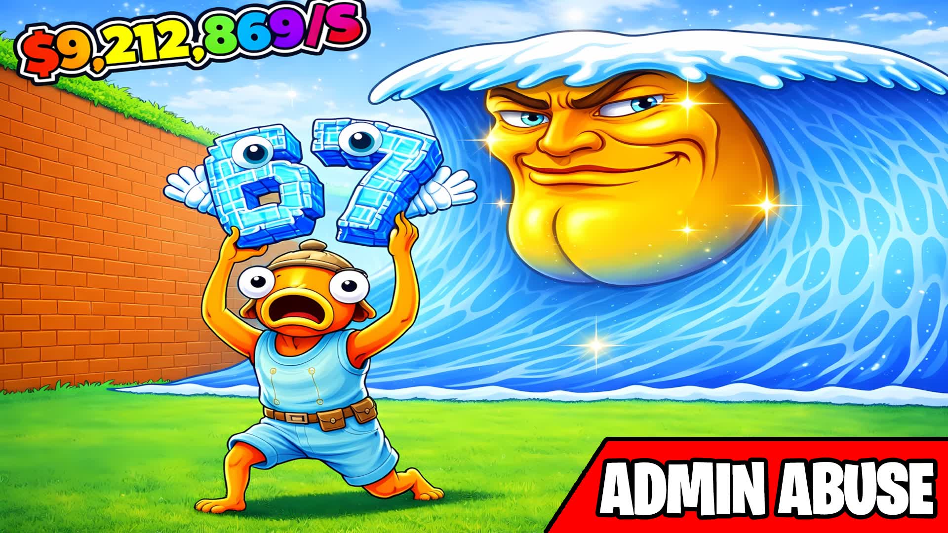 BRAINROTS VS TSUNAMI RUN