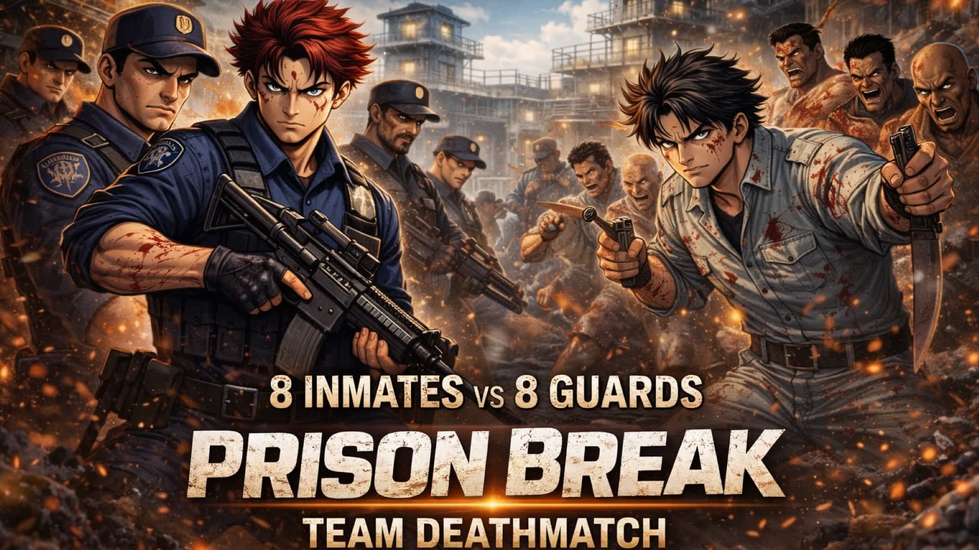Guards vs Inmates Team Deathmatch PVP