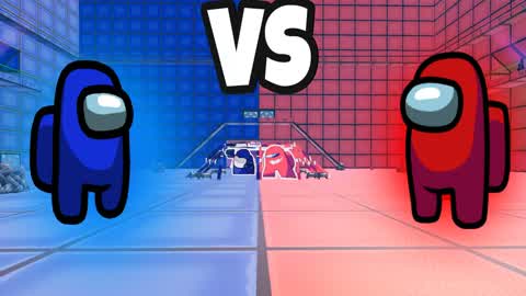 CRAZYY RED VS BLUE AMONG US 🔴🔵