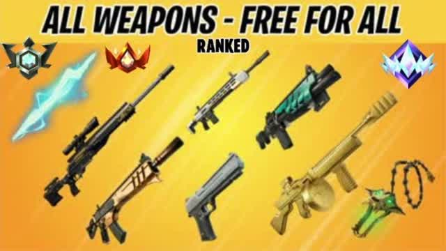 ALL WEAPONS RANKED - FREE FOR ALL