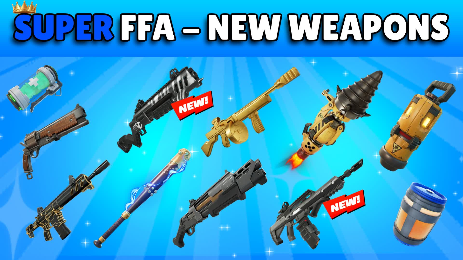 👑SUPER FFA - NEW WEAPONS & VEHICLES👑