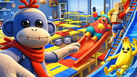 Climb & Slide Board Game