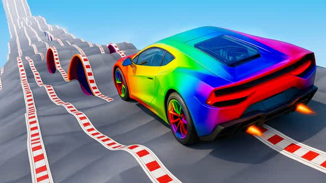 OBBY CAR PARKOUR RAINBOW