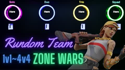 Random Team:ZONE WARS🎯Vote mode 投票 16P