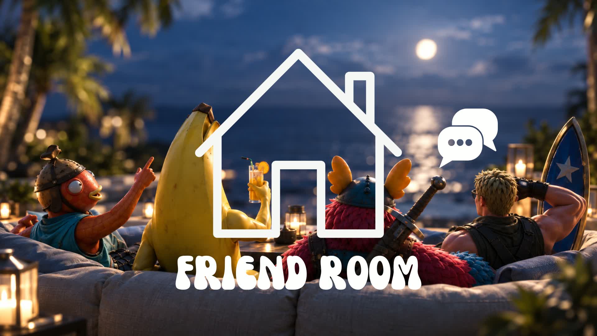 フレンド ルーム
🏠ロールプレイ
近接チャット🔊
🕐夜に集合👋