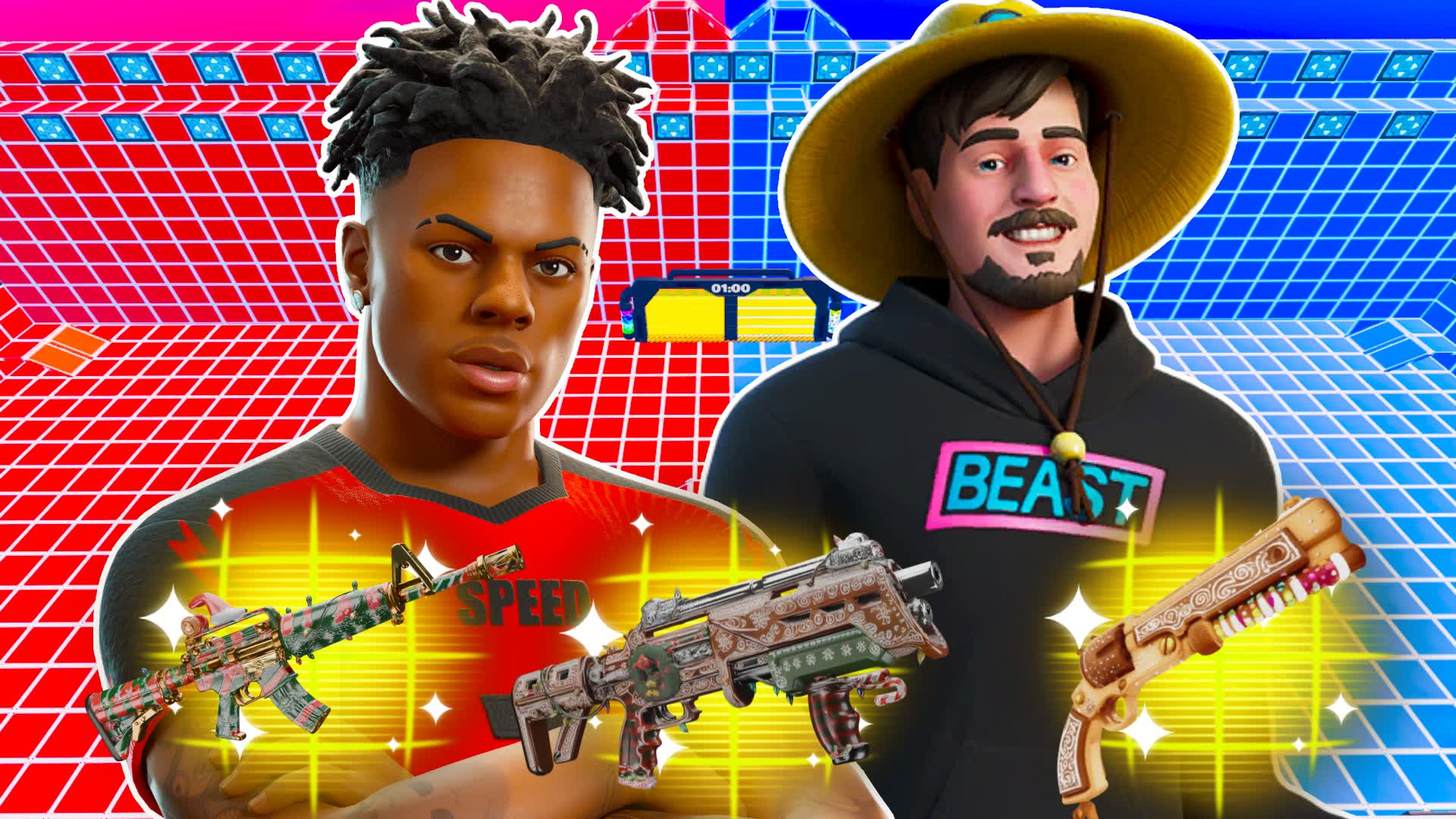 MEGA RED VS MEGA BLUE🔴🔵