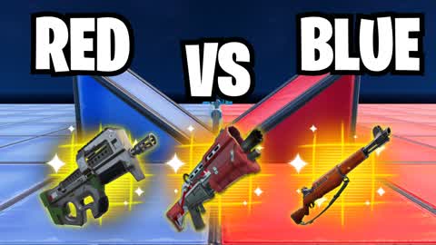 MEGA RED VS BLUE 1v1 BUILD FIGHT 🔴🔵
