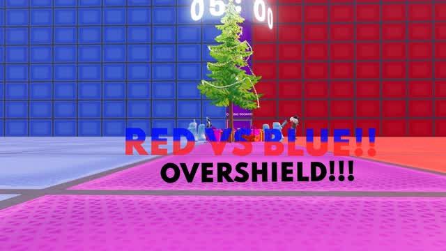RED VS BLUE WITH OVERSHIELD!!