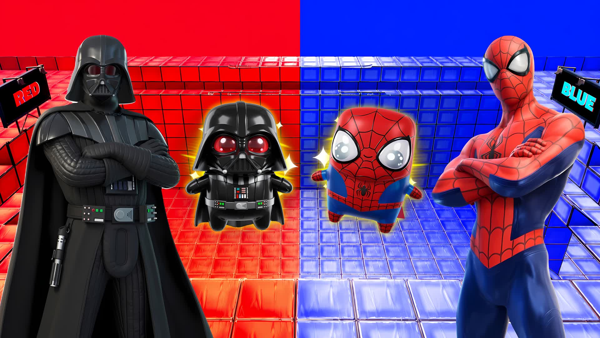 SPIDEY WARS RED VS BLUE