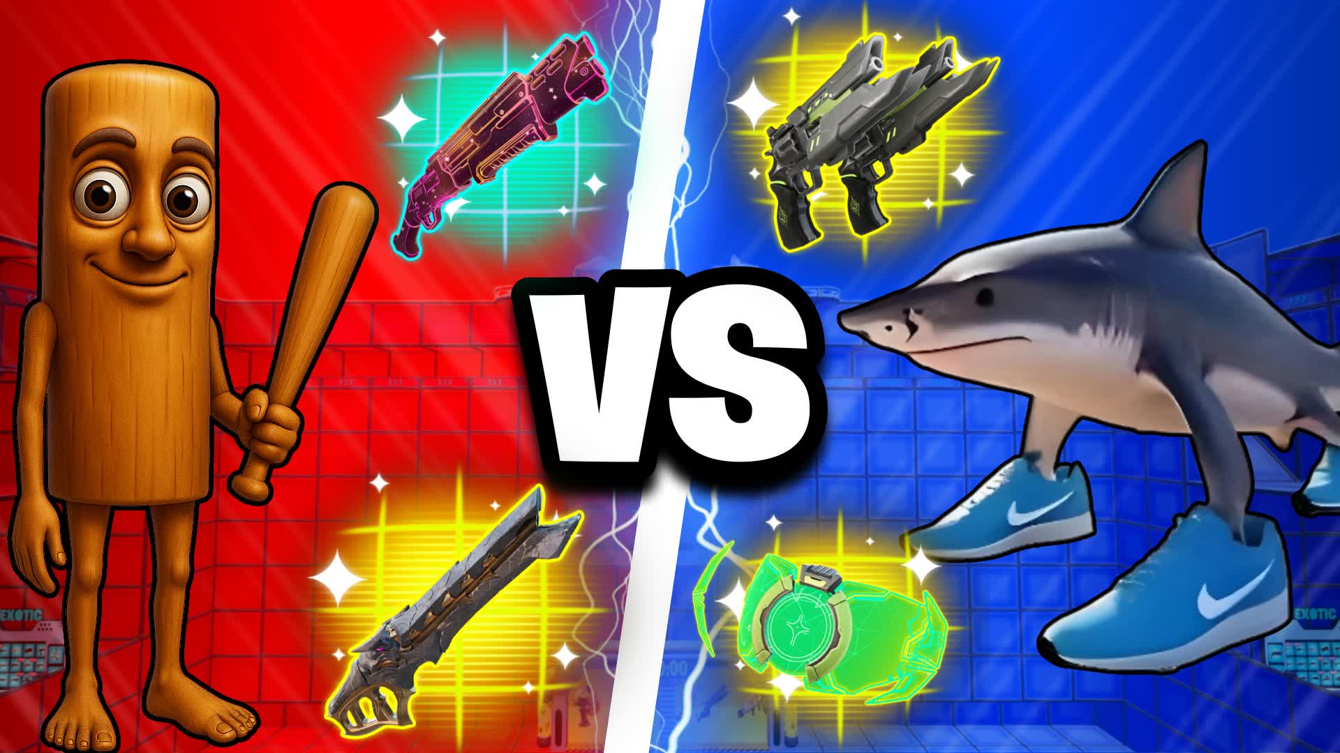 TUNG VS TRALALERO RED VS BLUE 🔴🔵