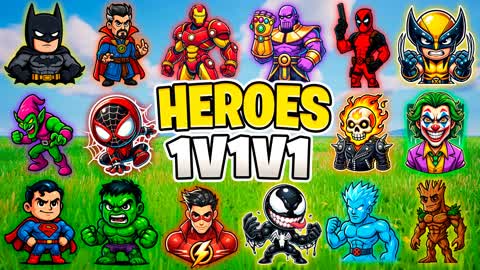 🦸1v1v1 Heroes 1v1 Realistics FFA