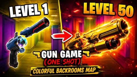 🗿GUN GAME🗿 (One Shot) backrooms map