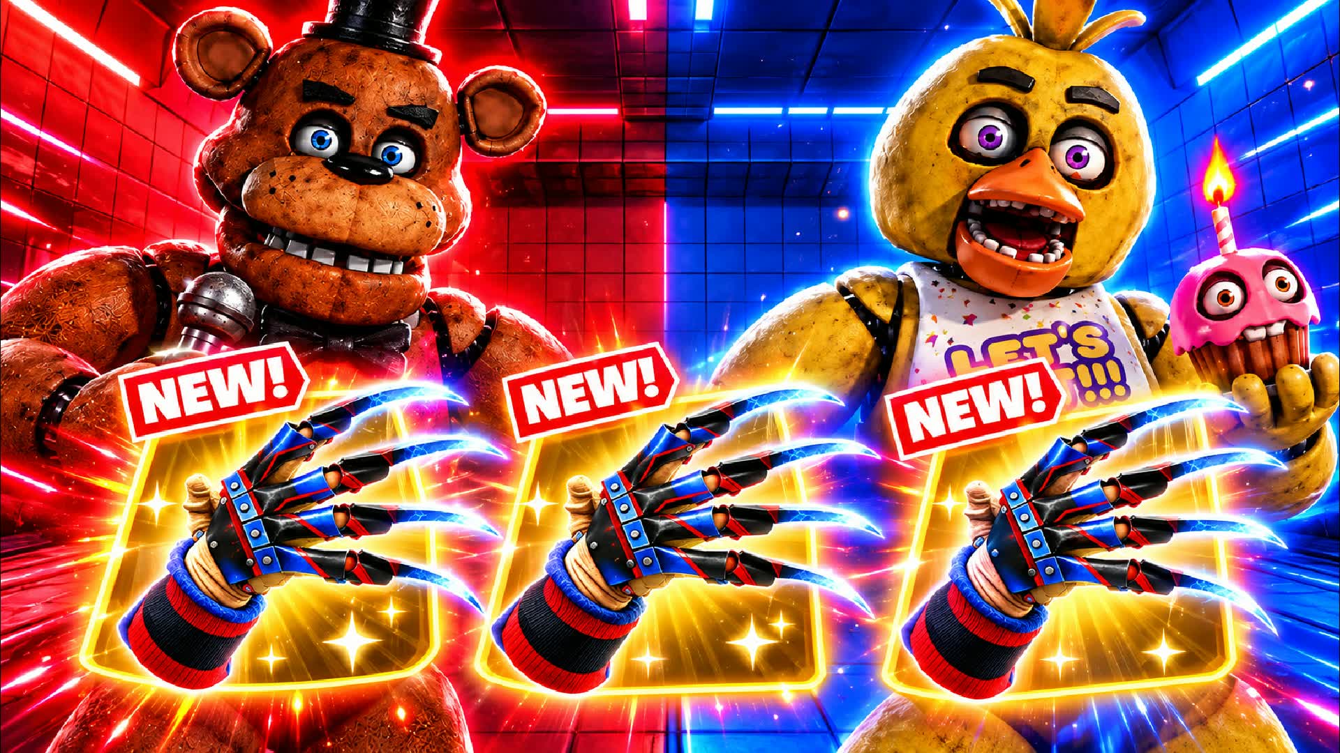 FNAF ROJO VS AZUL 🔴🔵