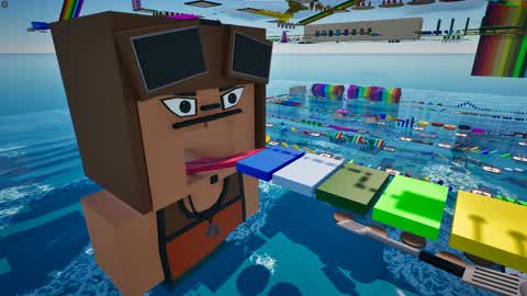 250+ LEVEL EASY OBBY PARKOUR 🧽🌈