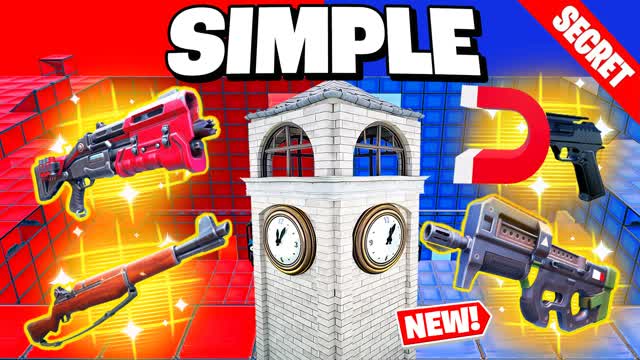 SIMPLE TILTED TOWER RED VS BLUE 🔴🔵