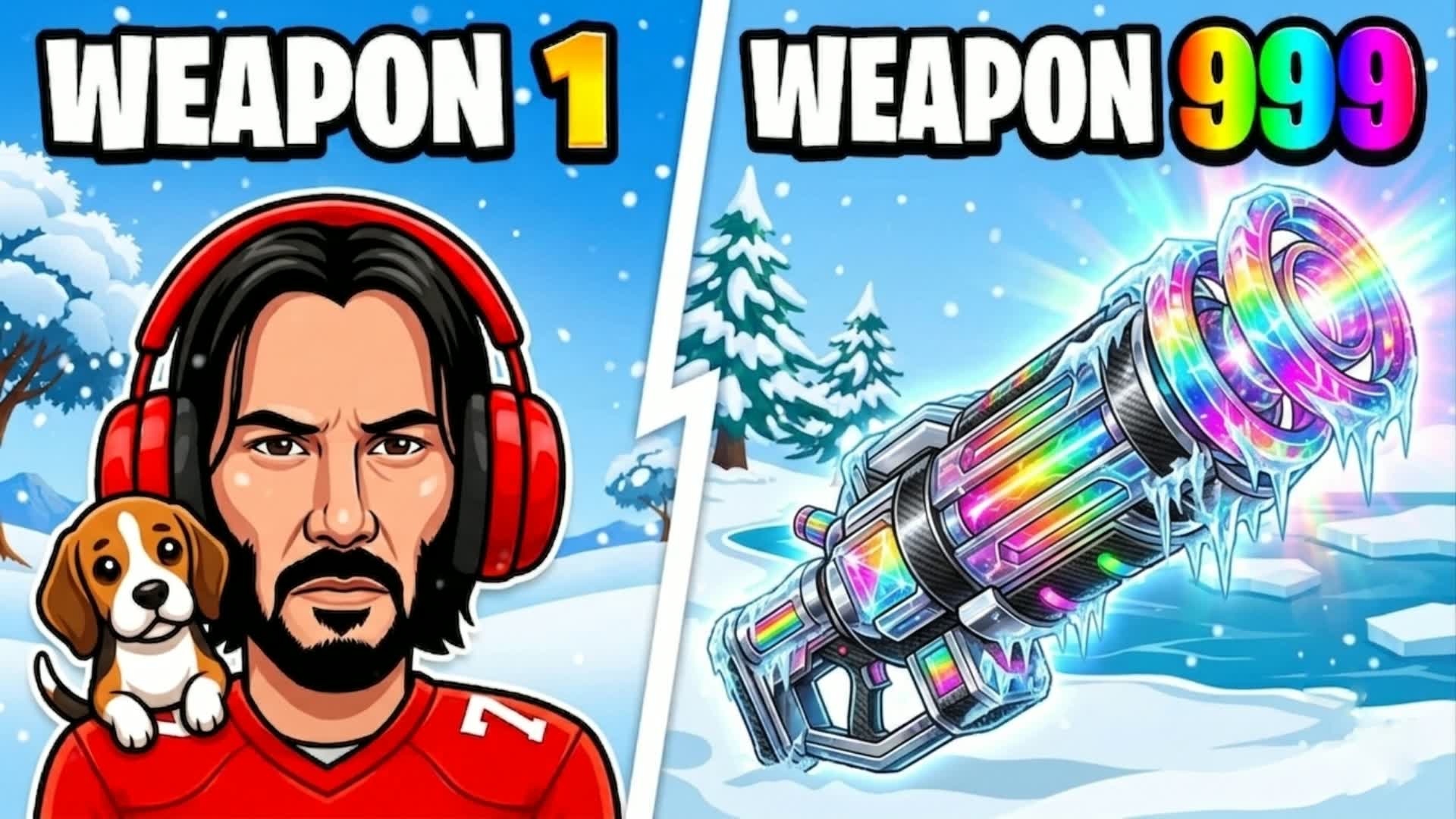 ♾️ SNOW GUN GAME 🔫 ONE SHOT