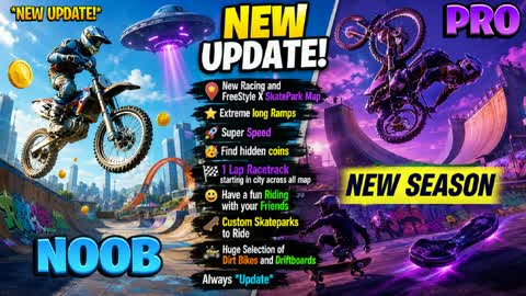 DIRT MOTO BIKE Xđď¸SKATEPARK X RACING