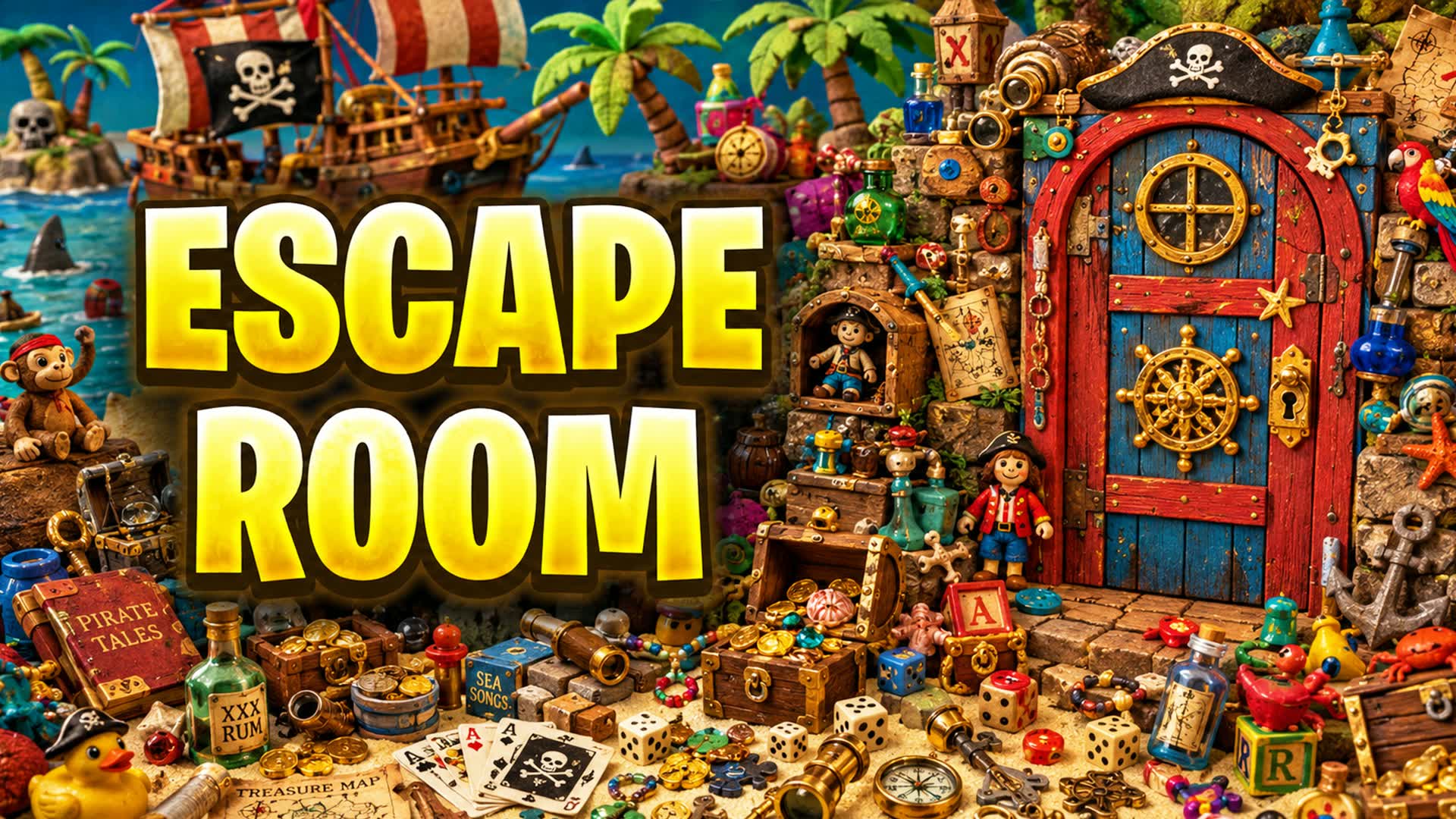 PIRATE ESCAPE ROOM FIND TREASURES