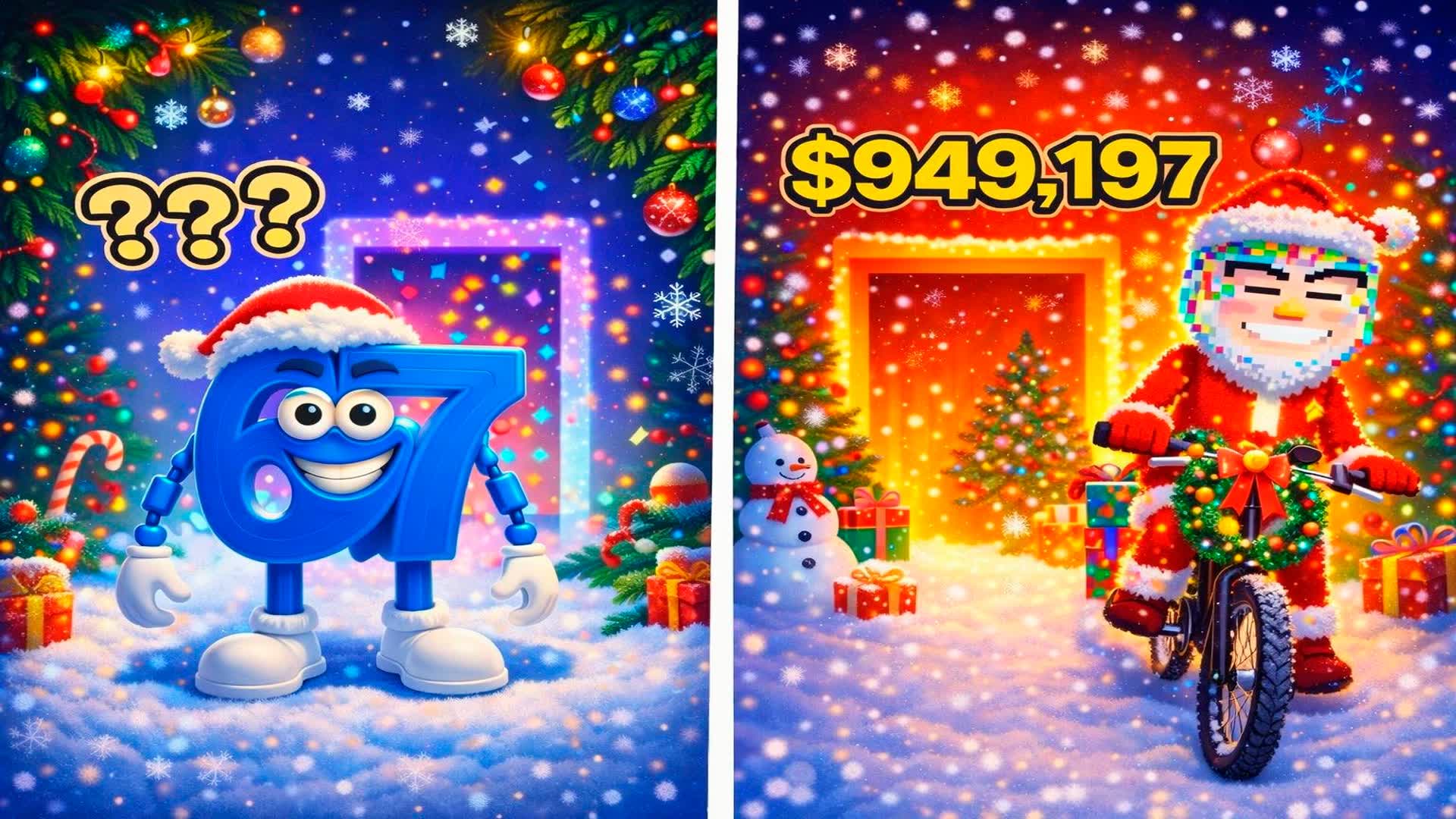 CHRISTMAS GUN GAME WITH BRAINROT