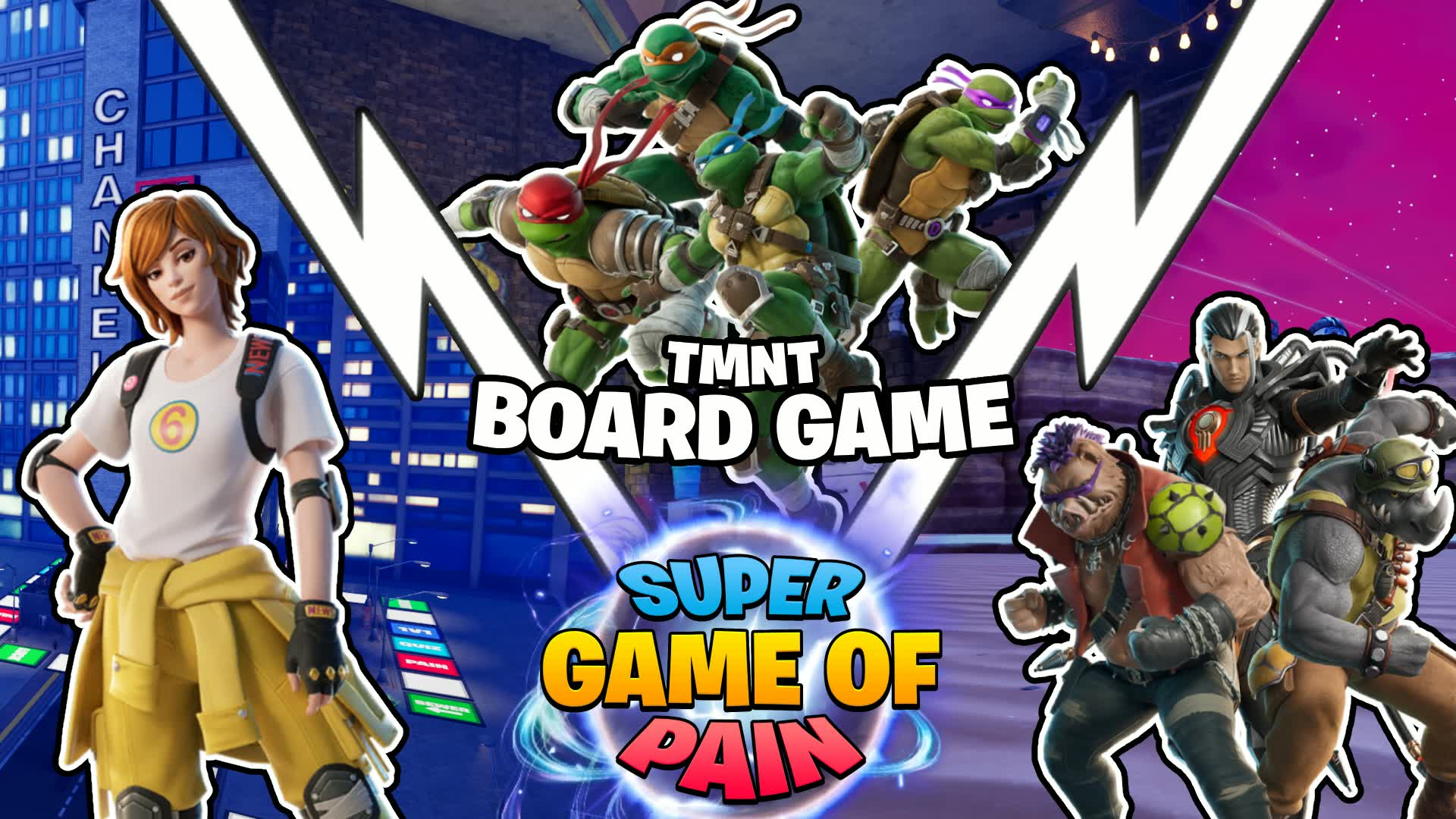TMNT 🎲SUPER GAME OF PAIN🎲 BOARD GAME
