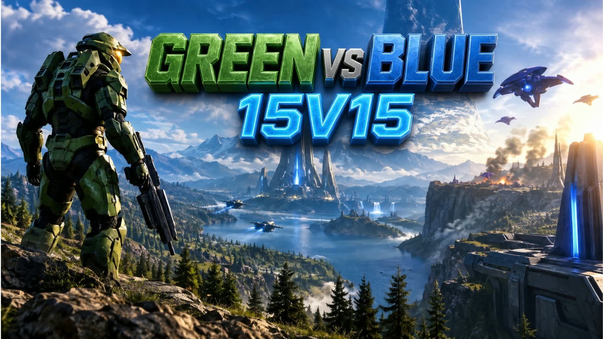 Green Vs Blue 15V15