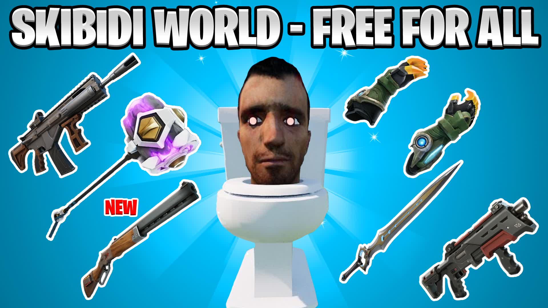 🆕🚽SKIBIDI WORLD 📺 ALL GUNS & CARS! 3251-9907-5803 by ryanp - Fortnite ...