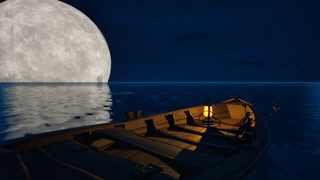 Fishing at midnight