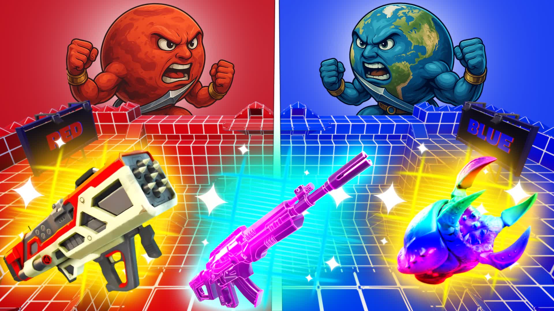 MARS VS EARTH🔴🔵RED VS BLUE