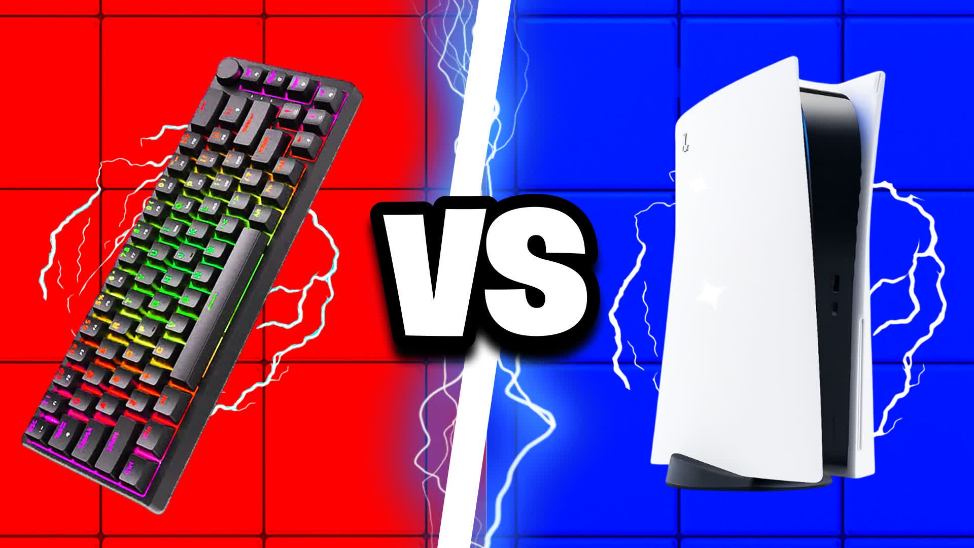 SUPER PS5 VS KEYBOARD RED VS BLUE🔴🔵