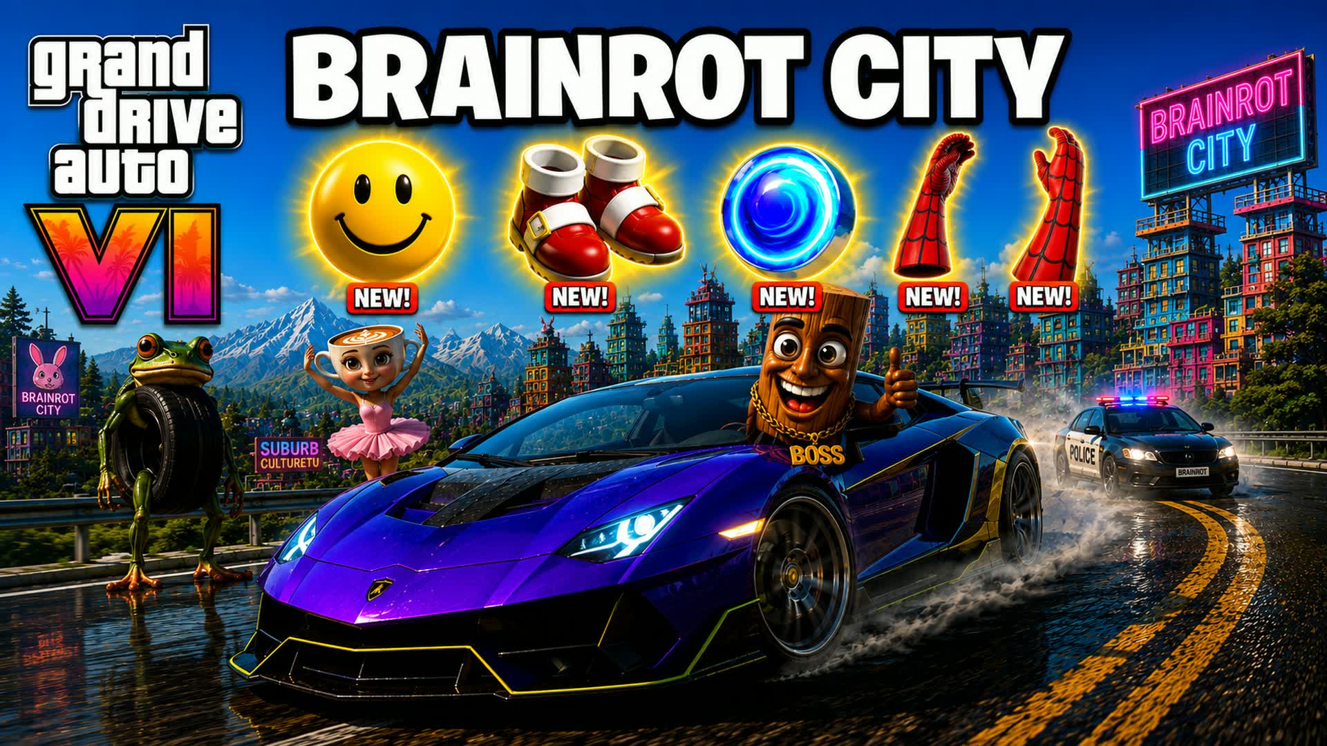 🛣️DRIVE ROAD FFA - BRAINROT CITY🛣️ — Fortnite island 4122-8508-7904 by ikercrakYT