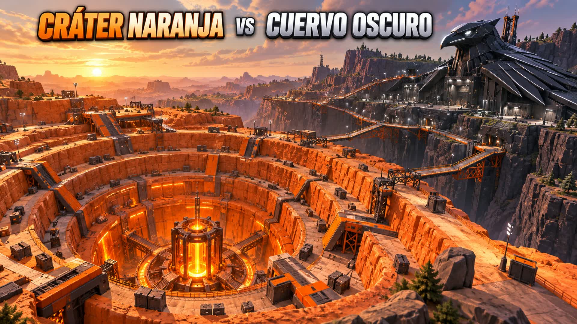 🟠 CRÁTER NARANJA vs CUERVO OSCURO ⚫