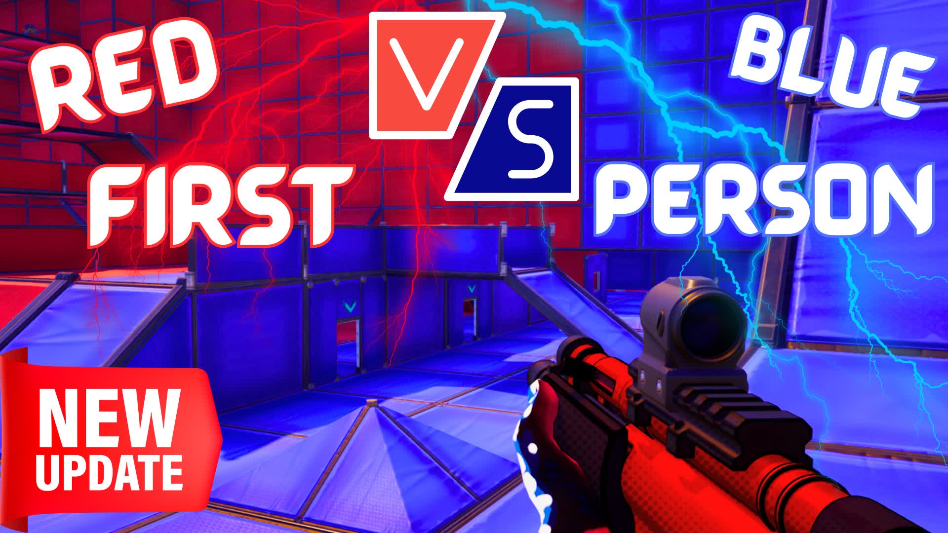 FIRST PERSON RED VS BLUE🔵🔴 8353-0880-0150 by airline - Fortnite ...