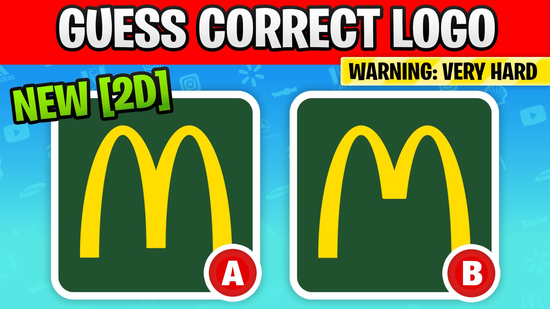 2D GUESS THE REAL LOGO🔍PARKOUR MINIGAME